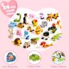 imageJOYIN 24 Packs Valentines Animal Building Blocks with Hearts Party Favors for Kids Valentine Classroom Prize Classroom Gift Exchange School Rewards