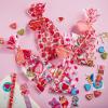 imageJOYIN 28 Pack Valentines Day Stationery Gifts for Kids Goody Bags with Party Favor Set for School Classmates Exchange Includes Pencils Erasers Rulers Stickers