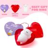 imageJOYIN 28 Packs Gift Cards with 28 Mochi Squishy Toys and Filled Hearts for Kids Classroom Exchange Kawaii Stress Relief Toys School Gifts Exchange School Games Prizes