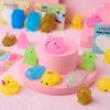 imageJOYIN 28 Packs Gift Cards with Glitter Mochi Squishy Toys to Squeeze Kawaii Stress Relief Fidget Toy for Kids Classroom Exchange Prizes Party Favor