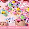 imageJOYIN 28 Packs Gift Cards with Glitter Mochi Squishy Toys to Squeeze Kawaii Stress Relief Fidget Toy for Kids Classroom Exchange Prizes Party Favor