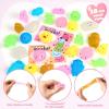 imageJOYIN 28 Packs Gift Cards with Glitter Mochi Squishy Toys to Squeeze Kawaii Stress Relief Fidget Toy for Kids Classroom Exchange Prizes Party Favor