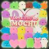 imageJOYIN 28 Packs Glow in The Dark Mochi squishy toy Party Favors with Heart Boxes for Kids Kawaii Classroom Exchange Party Gifts Stress Relief Toys Classroom Prize
