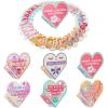 imageJOYIN 28 Packs Glow in The Dark Mochi squishy toy Party Favors with Heart Boxes for Kids Kawaii Classroom Exchange Party Gifts Stress Relief Toys Classroom Prize