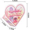 imageJOYIN 28 Packs Glow in The Dark Mochi squishy toy Party Favors with Heart Boxes for Kids Kawaii Classroom Exchange Party Gifts Stress Relief Toys Classroom Prize