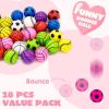 imageJOYIN 28 Packs Kids Valentine Day Sports Bouncy Ball with Prefilled Hearts and Valentine Cards for Kids Valentine Classroom Exchange Kids Bouncy Balls for Class Exchange Game Prize
