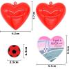 imageJOYIN 28 Packs Kids Valentine Day Sports Bouncy Ball with Prefilled Hearts and Valentine Cards for Kids Valentine Classroom Exchange Kids Bouncy Balls for Class Exchange Game Prize