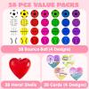 imageJOYIN 28 Packs Kids Valentine Day Sports Bouncy Ball with Prefilled Hearts and Valentine Cards for Kids Valentine Classroom Exchange Kids Bouncy Balls for Class Exchange Game Prize