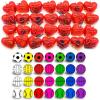 imageJOYIN 28 Packs Kids Valentine Day Sports Bouncy Ball with Prefilled Hearts and Valentine Cards for Kids Valentine Classroom Exchange Kids Bouncy Balls for Class Exchange Game Prize