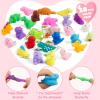 imageJOYIN 28 Packs Mochi Squishy Toy with Gift Card for Kid 15quot Kawaii Dinosaur Mochi Stress Relief Fidget Toy for Kid Party Favor Classroom Exchange PrizeKawaii Dinosaur Mochi