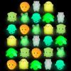 imageJOYIN 28 Packs Mochi Squishy Toy with Gift Card for Kid 15quot Kawaii Dinosaur Mochi Stress Relief Fidget Toy for Kid Party Favor Classroom Exchange PrizePopular Glow in The Dark Mochis