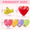 imageJOYIN 28 Packs Mochi Squishy Toys with Cards and Filled Hearts Party Favors for Kids Gifts Classroom Exchange Kawaii Stress Relief Toys for Gift Exchange Game Prizes