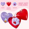 imageJOYIN 28 Packs Mochi Squishy Toys with Cards and Filled Hearts Party Favors for Kids Gifts Classroom Exchange Kawaii Stress Relief Toys for Gift Exchange Game Prizes