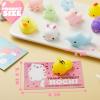 imageJOYIN 28 Packs Squishy Toy Gift Cards for Kids Kawaii Mochi to Squeeze with Cards Mochi Squishy Toy Stress Relief Fidget for Kids Classroom Exchange Prizes Party Favor