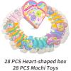 imageJOYIN 28 Packs Valentine Mochi Squishy Toy with Heart Boxes Party Favors Set for Kids Valentine Classroom Exchange Holiday Party Game Prizes School Gift Exchange Classroom Rewards