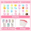imageJOYIN 28 Packs Valentine Mochi Squishy Toys with Party Favor Bag for Kids Classroom Gift Exchange Valentine Party School Prizes Kawaii Stress Relief Toys