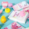 imageJOYIN 28 Packs Valentine Mochi Squishy Toys with Party Favor Bag for Kids Classroom Gift Exchange Valentine Party School Prizes Kawaii Stress Relief Toys