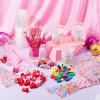 imageJOYIN 28 Packs Valentines Day Stationery with Cup and Card Exchange Gift for Kids with Pencils Stickers Erasers Stampers Sharpener Holiday Reward Prizes