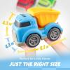 imageJOYIN 3 Pack 67quot Big Trucks for Toddlers Includes Garbage Dump and Fire Truck Car Toys Gift for Kids Easter Christmas Birthday Gifts for Boys Girls