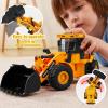 imageJOYIN 3 Pack Construction Toy  Excavator Dump Truck and Loader Moveable Claw ampamp Lifting Back Construction Truck Toy Christmas Birthday Gift for Toddler Boys Kids