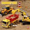 imageJOYIN 3 Pack Construction Toy  Excavator Dump Truck and Loader Moveable Claw ampamp Lifting Back Construction Truck Toy Christmas Birthday Gift for Toddler Boys Kids