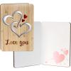 imageJOYIN 3 Pcs Valentines Day Wooden Cards Valentines Day Decoration Wooden Greeting Cards Anniversary for Valentine Party Mothers Day or Wife Husband Gift