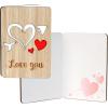 imageJOYIN 3 Pcs Valentines Day Wooden Cards Valentines Day Decoration Wooden Greeting Cards Anniversary for Valentine Party Mothers Day or Wife Husband Gift