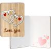 imageJOYIN 3 Pcs Valentines Day Wooden Cards Valentines Day Decoration Wooden Greeting Cards Anniversary for Valentine Party Mothers Day or Wife Husband Gift