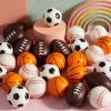 imageJOYIN 30 Pack Kids Valentines Day Gift Cards with Gift Mini Sports Ball Figure Stress Balls Squeeze Foam Balls for Classroom Exchange Prizes Stress Relief  Anxiety Relief Valentine Party Favor Toys