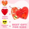imageJOYIN 30 Pcs Valentines Day Bouncy Ball with Filled Hearts for Kids Valentine Classroom Exchange Kids Bouncy Balls for Class Exchange Gift ampamp Game Prize