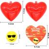 imageJOYIN 30 Pcs Valentines Day Bouncy Ball with Filled Hearts for Kids Valentine Classroom Exchange Kids Bouncy Balls for Class Exchange Gift ampamp Game Prize