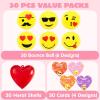 imageJOYIN 30 Pcs Valentines Day Bouncy Ball with Filled Hearts for Kids Valentine Classroom Exchange Kids Bouncy Balls for Class Exchange Gift ampamp Game Prize