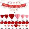 imageJOYIN 31 Pcs Valentines Day Decoration Kit with 1 Happy Valentines Day Banner 8 Foil Swirls 14 Hanging Swirls with Heart Pendant 8 Hanging Red Pink Heart Honeycombs Valentine Party Supplies