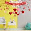 imageJOYIN 31 Pcs Valentines Day Decoration Kit with 1 Happy Valentines Day Banner 8 Foil Swirls 14 Hanging Swirls with Heart Pendant 8 Hanging Red Pink Heart Honeycombs Valentine Party Supplies