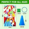 imageJOYIN 31PCS 3 in 1 Carnival Games Easter Ring Toss Yard Set Bean Bags Cones  Outdoor Toys for Toddlers ampamp Kids Childrens Indoor Play Family Fun Kids Party Cornhole Set Lawn Games