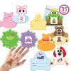 imageJOYIN 35 Packs Valentines Day Gifts Cards Valentines Greeting Cards for Kids with Animal Themed Temporary Tattoos Valentine Classroom Exchange Cards Valentine Party Favor Toy
