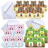 imageJOYIN 35 Packs Valentines Day Gifts Cards Valentines Greeting Cards for Kids with Animal Themed Temporary Tattoos Valentine Classroom Exchange Cards Valentine Party Favor Toy