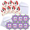 imageJOYIN 35 Packs Valentines Day Gifts Cards Valentines Greeting Cards for Kids with Animal Themed Temporary Tattoos Valentine Classroom Exchange Cards Valentine Party Favor Toy