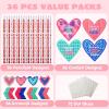 imageJOYIN 36 Pack Valentines Day Cupids Arrow Pencil Set with Gift Cards Party Favors for Classroom Exchange Prizes