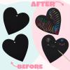 imageJOYIN 36 Packs Valentines Day Gifts Cards for Kids Magic Color Scratch Heart Rainbow Scratch Paper Heart Valentine Crafts and Art for Kids Classroom Exchange Create Rainbow Art Without Ink