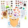 imageJOYIN 36 Sheets 9quotx6quot Make a face Stickers for Kids Make Your Own Animal Stickers with Unicorn Dinosaur Sea and Safari Animals Crafts Birthday Party Favors Goodie Bags Classroom ActivitiesSafari