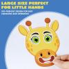 imageJOYIN 36 Sheets 9quotx6quot Make a face Stickers for Kids Make Your Own Animal Stickers with Unicorn Dinosaur Sea and Safari Animals Crafts Birthday Party Favors Goodie Bags Classroom ActivitiesSafari