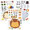 imageJOYIN 36 Sheets 9quotx6quot Make a face Stickers for Kids Make Your Own Animal Stickers with Unicorn Dinosaur Sea and Safari Animals Crafts Birthday Party Favors Goodie Bags Classroom ActivitiesSafari