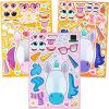 imageJOYIN 36PCS 9quotx6quot Make a face Stickers for Kids Make Your Own Fantasy Unicorn Stickers Party Favors Kids Crafts Goodie Bags Stuffers Classroom Rewards