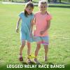 imageJOYIN 4 Players Outdoor Lawn Games Potato Sack Race Bags Egg and Spoon Race Games Legged Relay Race Bands Elastic Tie Rope for All Ages Kids and Family Outside Easter Eggs Hunt Game Party Favor