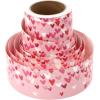 imageJOYIN 525ft Valentines Day Heart Borders Decorations Red Pink White Heart Straight Border Trim for Classroom Decoration Valentine Party Decor Party Favor Red Pink White