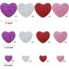 imageJOYIN 86 Pcs Valentines Day Heart Doilies Craft Gift Set with 50 Pcs Paper Doilies 12 Foam Craft and 1 Bags of Glitter Foam Heart Stickers for Valentines Day Party Tableware Decoration