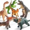imageJOYIN Big Dinosaur Toys for Toddlers 6 Piece Large Soft Dinosaur Figures with an Educational Book Jumbo Realistic Toys for Boys and Girls Gift Kids Ages 1 2 3 4 5