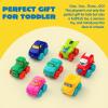 imageJOYIN Cartoon Cars Soft Rubber Toy Car Set Mini Vehicles Bath Toy Car for Toddlers Gift for Boys and Girls Easter Basket Stuffers Summer Beach and Pool Activity Party Favors for KidsTransportations