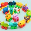 imageJOYIN Cartoon Cars Soft Rubber Toy Car Set Mini Vehicles Bath Toy Car for Toddlers Gift for Boys and Girls Easter Basket Stuffers Summer Beach and Pool Activity Party Favors for KidsAnimals